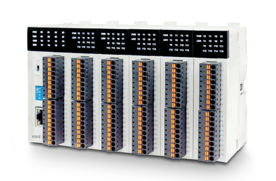 картинка HCG-8X8Y-TN # ПЛК серии HCG, 8 дискретных входов 8 дискретных выходов (NPN), импульсный вход  фаза A/B (4 точки) 200 кГц - 2 канала, импульсный выход  фаза A/B (4 точки) 200 кГц - 2 канала, ModbusTCP, RS-485, расширение до 15 модулей, питание 24 В от торгового дома «ТЕХНОКОМ+»