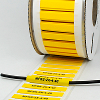 картинка  MFSS-2X-4-40-Y (900 шт) Маркер термоусаживаемый, желтый # 21504411 от торгового дома «ТЕХНОКОМ+»