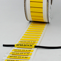 картинка  MFSS-2X-4-30-Y (900 шт) Маркер термоусаживаемый, желтый # 21504311 от торгового дома «ТЕХНОКОМ+»