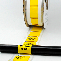 картинка MFSS-2X-12-20-Y (300 шт) Маркер термоусаживаемый, желтый # 21512211 от торгового дома «ТЕХНОКОМ+»
